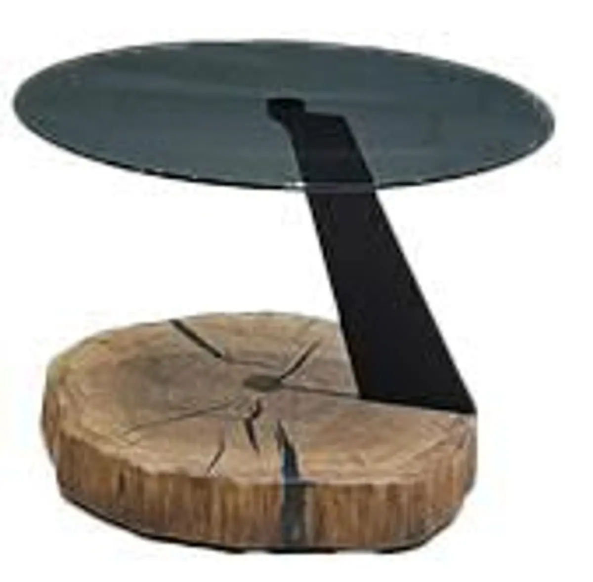 Couchtisch - LBH ca. 75x75x45 cm, Glas grau