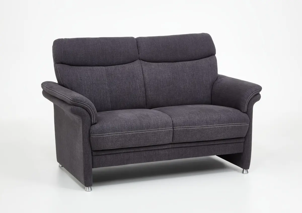 Sofa - 2-Sitzer, Stoff, Anthrazit