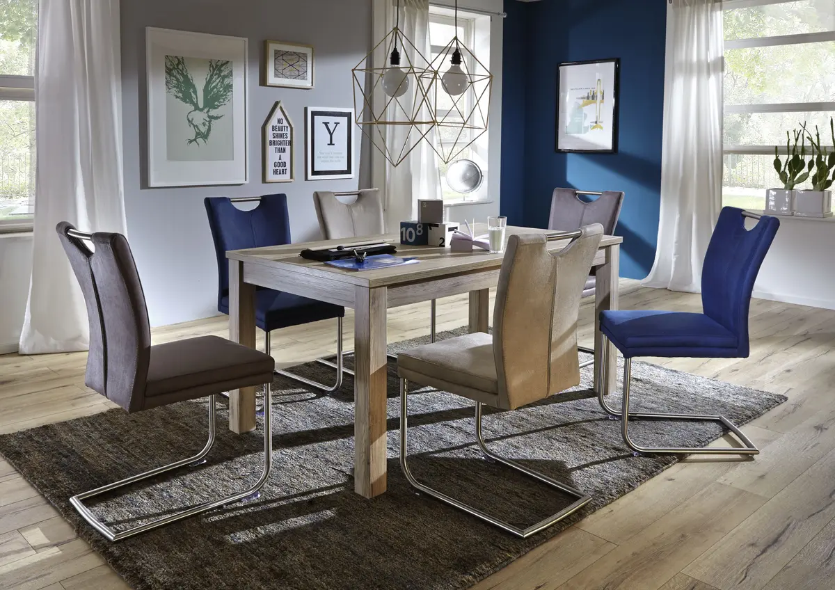 Esstisch - ausziehbar, LB. ca. 160x90cm, Eiche Dekor