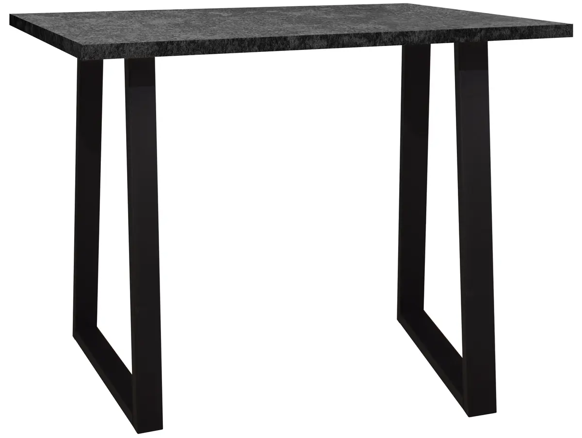 Bartresentisch - LB ca. 120x70 cm, Graphit, Schwarz