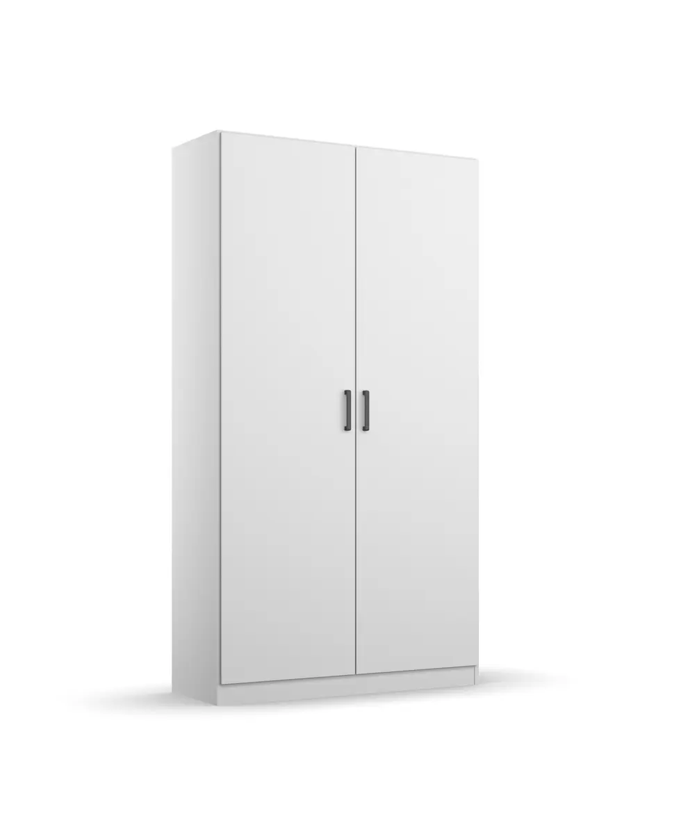 Drehtürenschrank RHONDA- B ca. 91 cm, Weiß