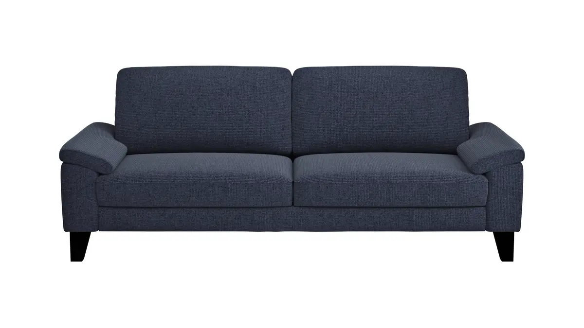Sofa Oviedo - 3-Sitzer, Stoff, Dunkelblau