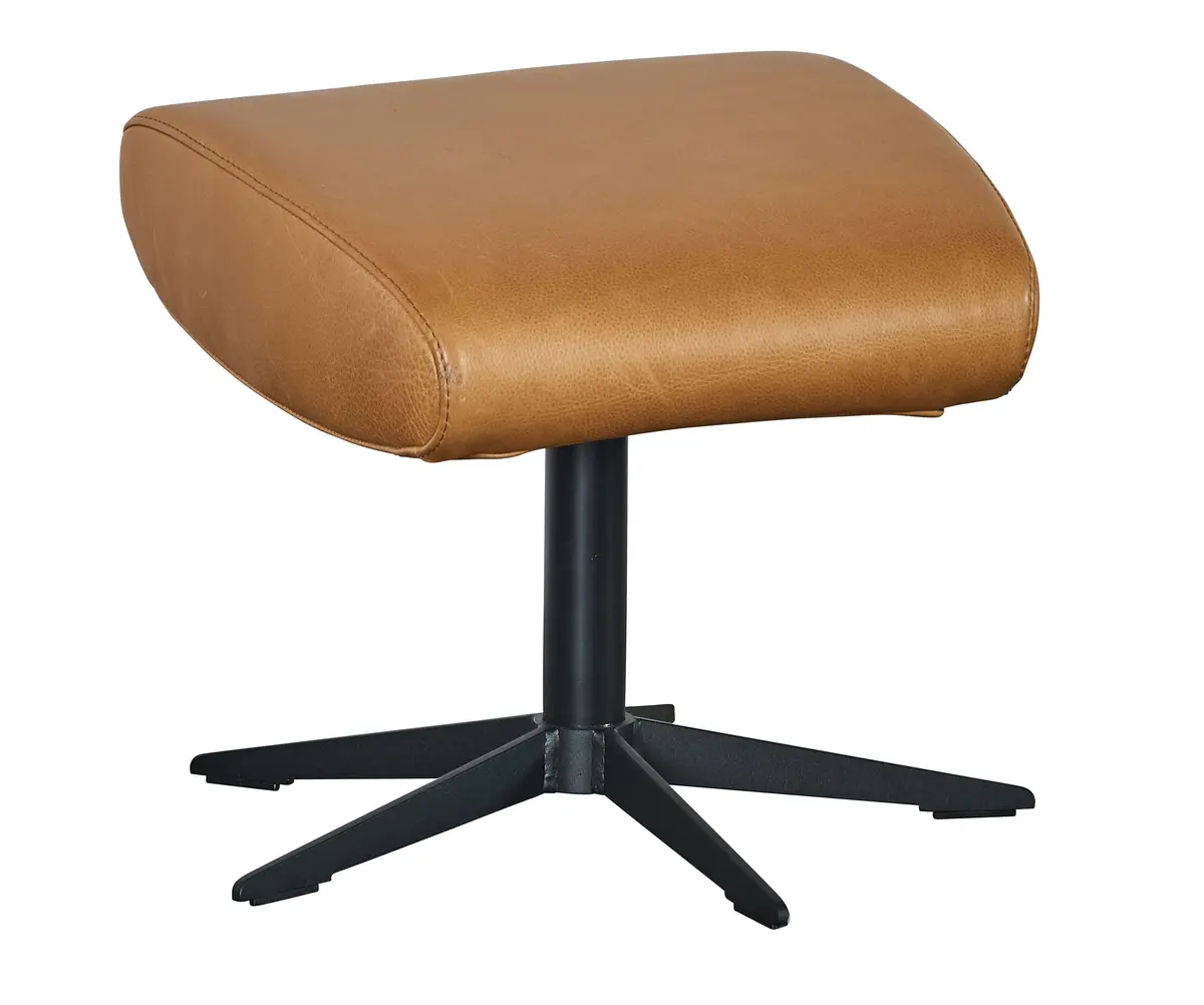 Hocker Girona - Leder, Cognac