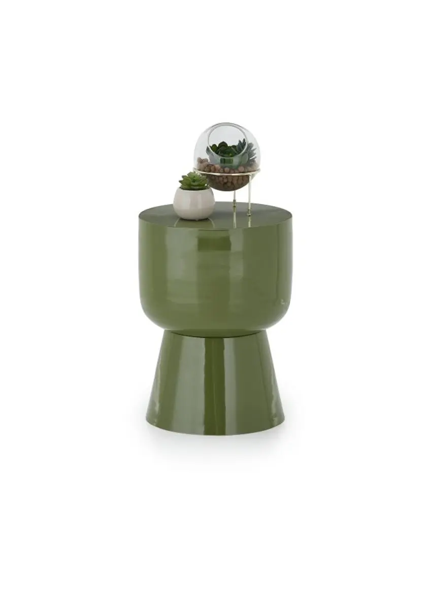 Beistelltisch - Ø/H ca. 34x44 cm, Grün