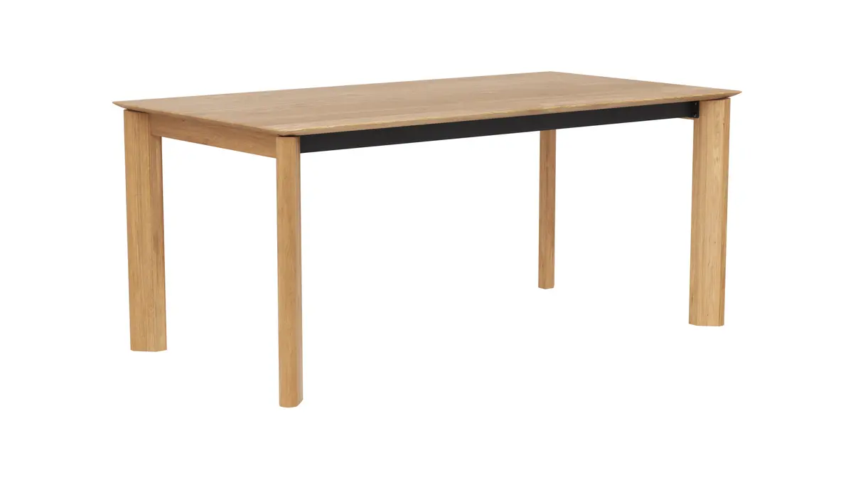 Esstisch Hillsboro - ausziehbar, LB ca. 180x95 cm, Wildeiche massiv