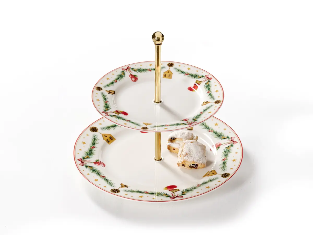 Etagere - 2stufig, LBH ca. 27x27x23 cm