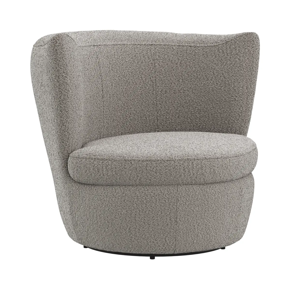 Sessel Cativa -  drehbar, Stoff, Graubeige