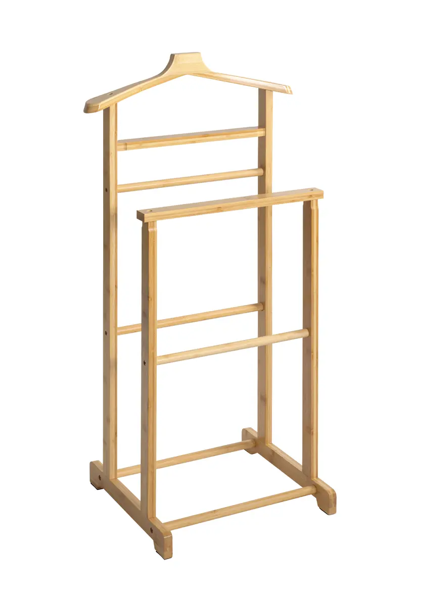 Herrendiener - B/H/T ca. 48x97x36 cm, Bambus naturbelassen