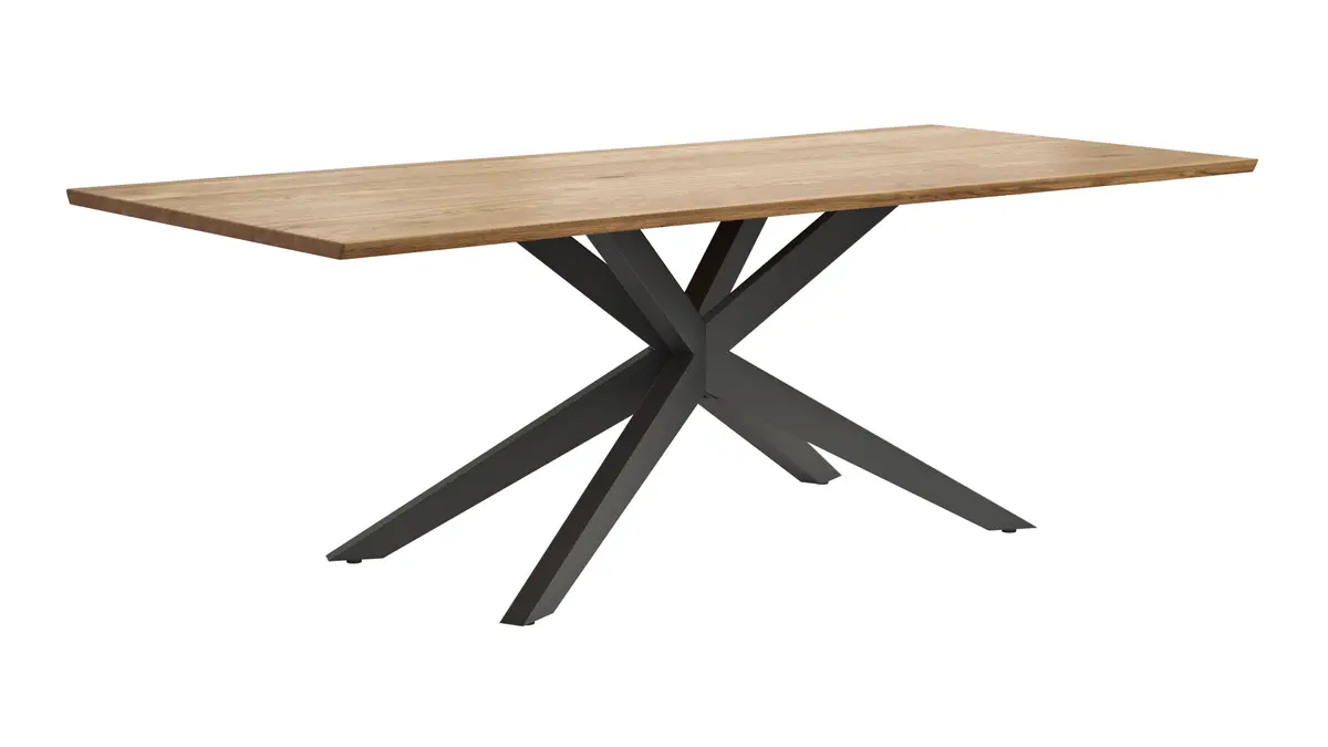 Esstisch Nayara - LB ca. 220x100 cm, Münsterland-Eiche massiv, geölt