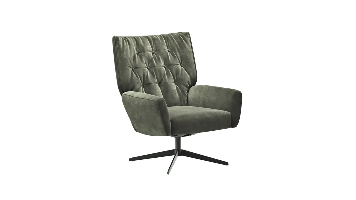 Drehsessel Maximilian - Stoff, Grün