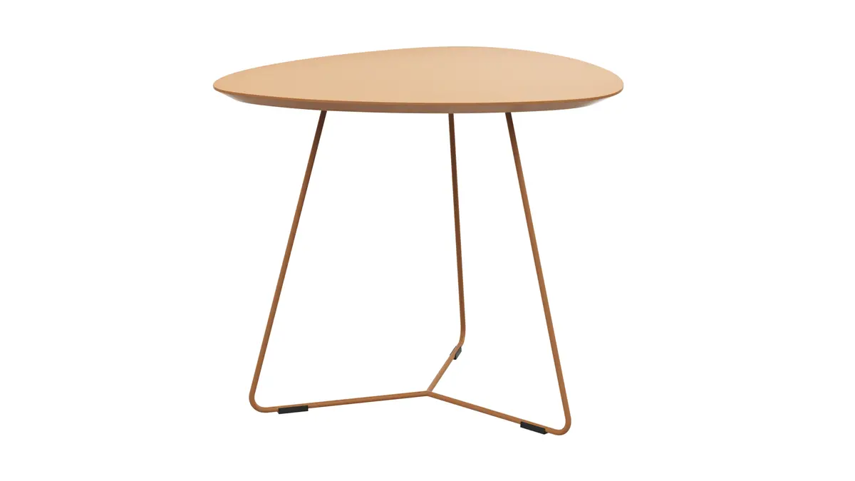 Ecktisch Fano - LBH ca. 59x50x50 cm, Fenix, Beige