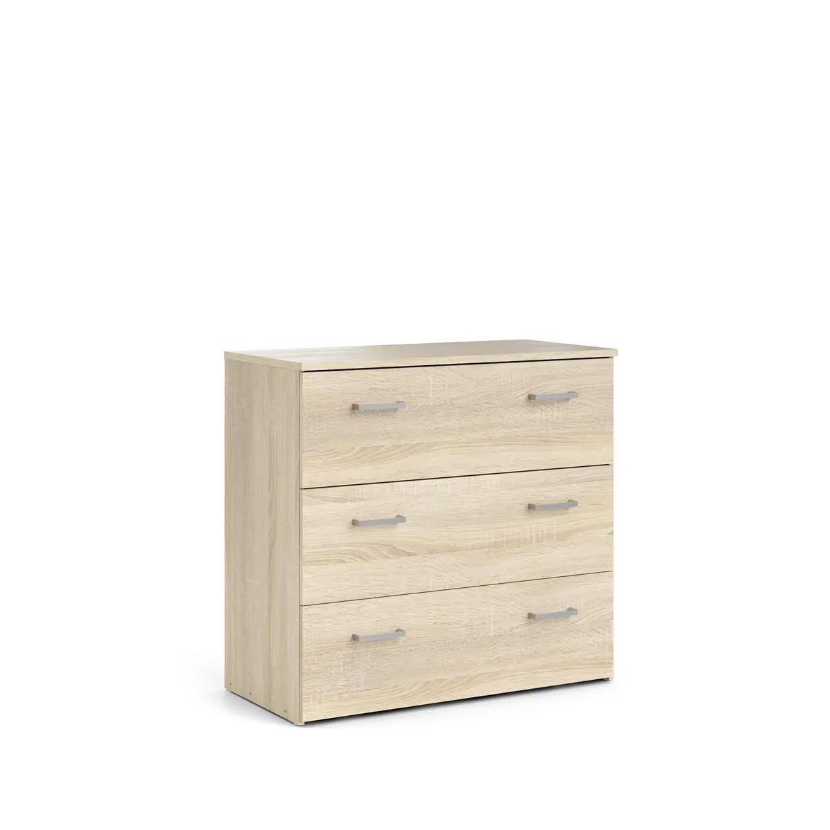 Kommode - B ca. 74 cm, Eiche Struktur Nachbildung