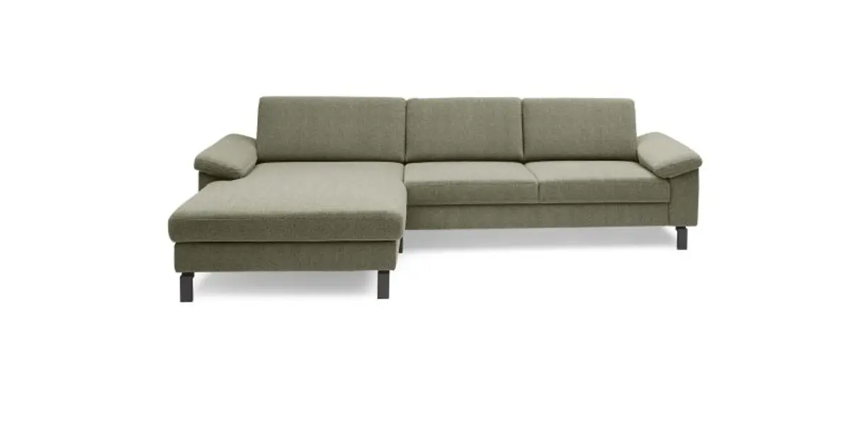 Ecksofa CALM Move - Ecke links, 2,5-Sitzer, Microfaser, Grün