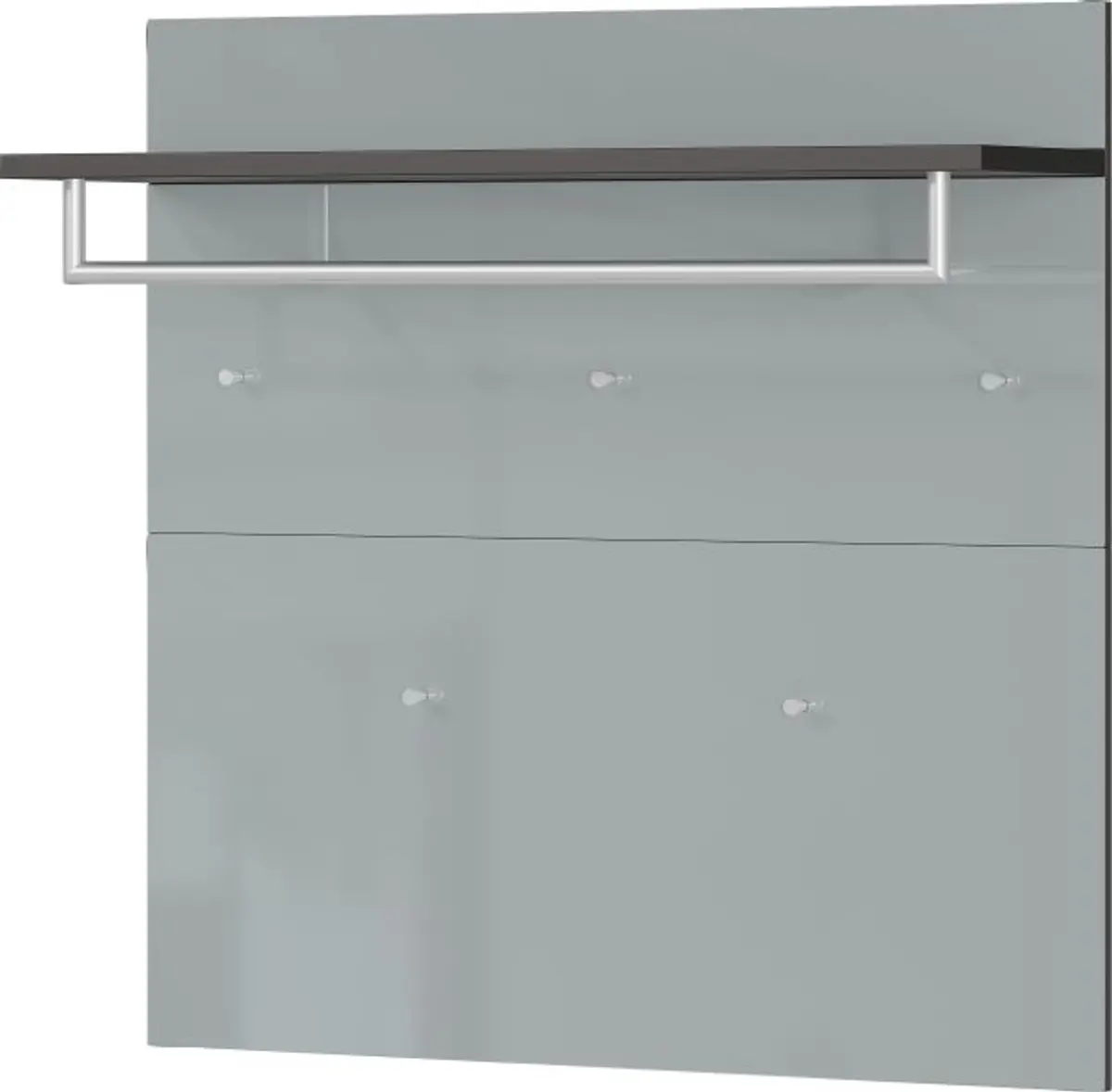 Garderobenpaneel GILLIAN - B/H/T ca. 97x96x30 cm, Graphit