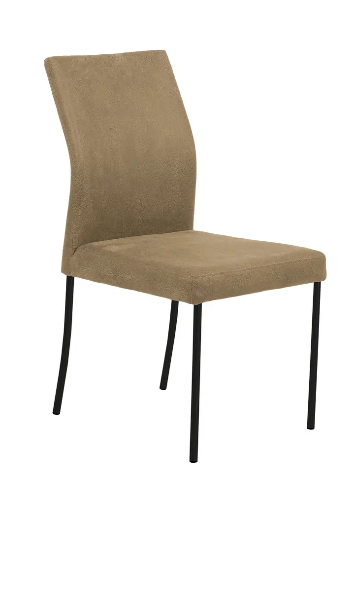 Polsterstuhl - Stoff, Cognac