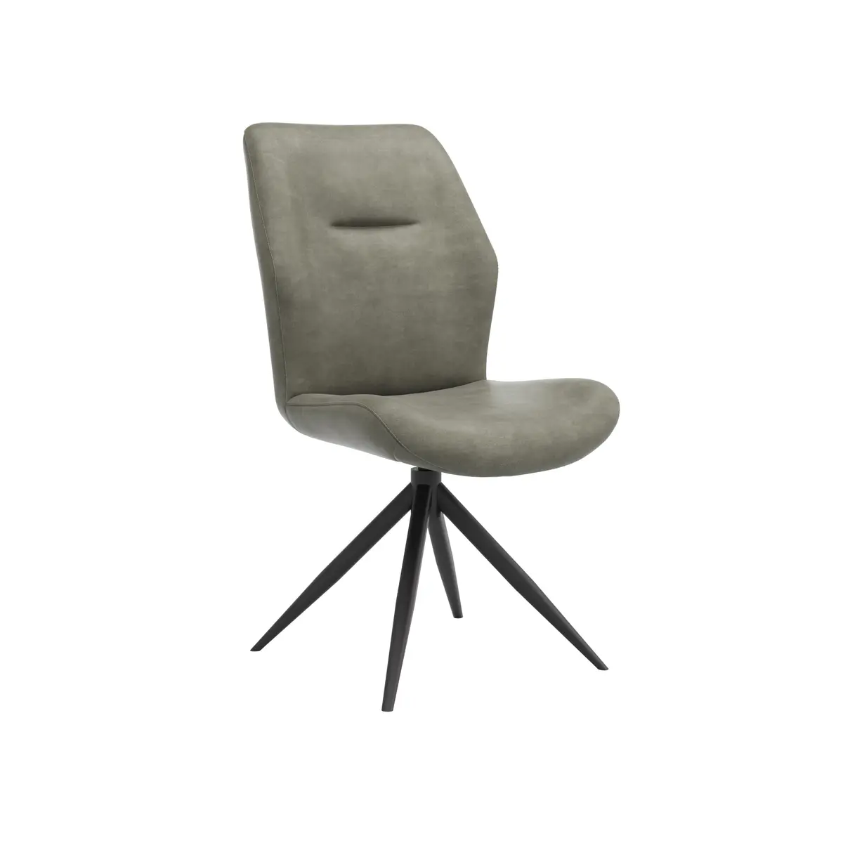 Stuhl Dalyan - drehbar, Stoff, Grau