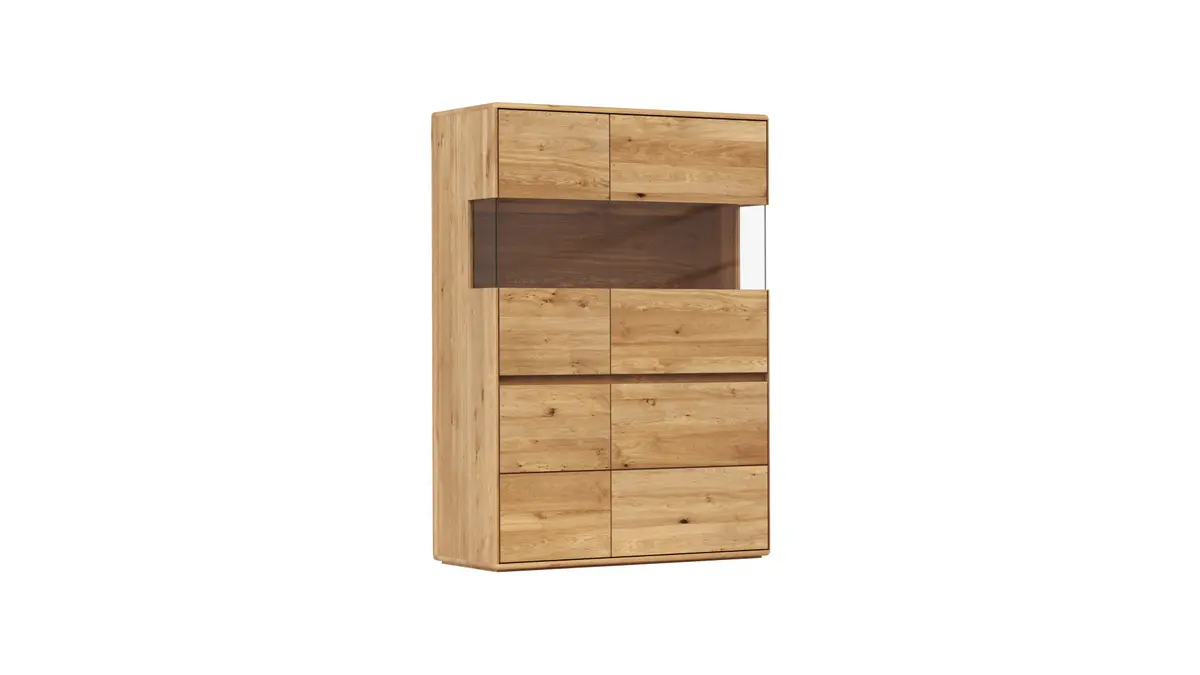Highboard Hillsboro - Wildeiche natur, geölt