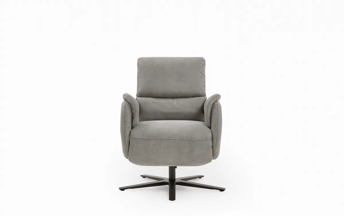 Drehsessel - Größe M, inkl. Relaxfunktion, Stoff, Grau
