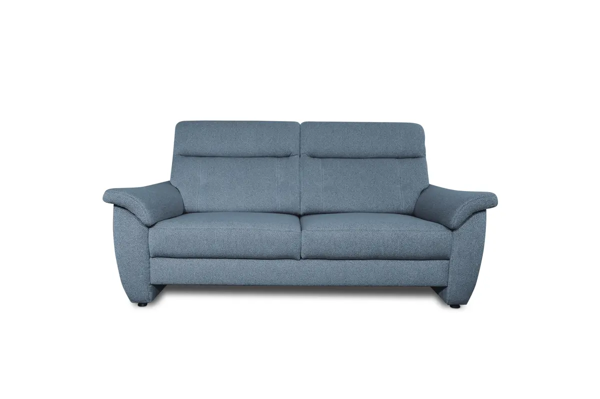 Sofa Caracas - 2,5-Sitzer Standard, Stoff, Blau