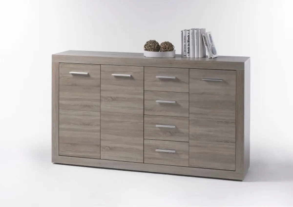 Kommode - B ca. 152 cm, Sonoma Eiche Nachbildung