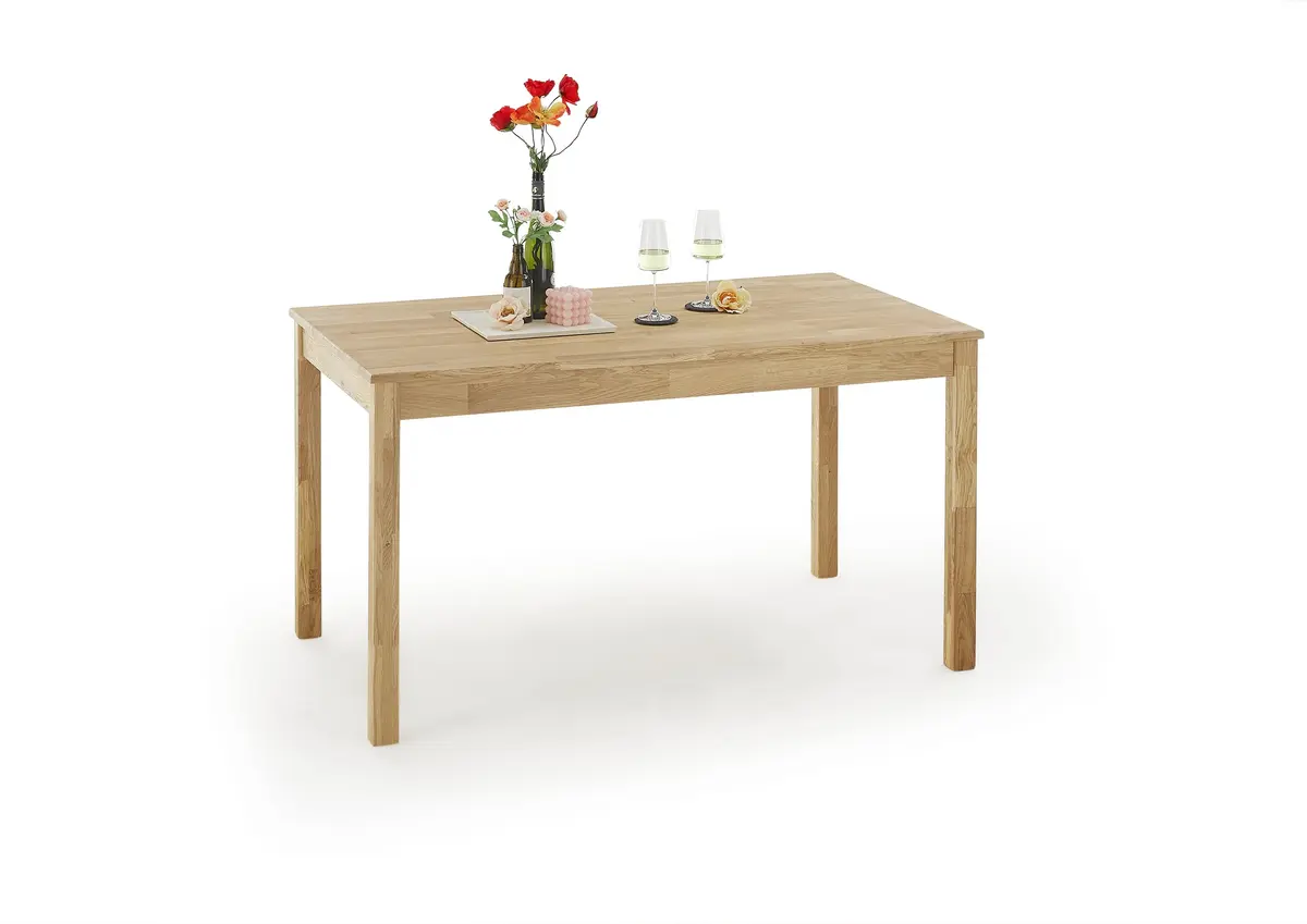 Esstisch- LB ca. 140x80 cm, Eiche, Massiv, Geölt