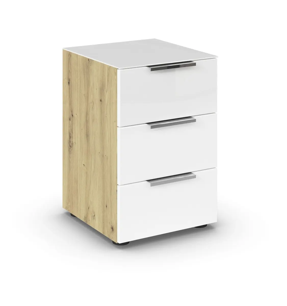 Nako RIPP- Eiche Dekor, Glas, Weiß