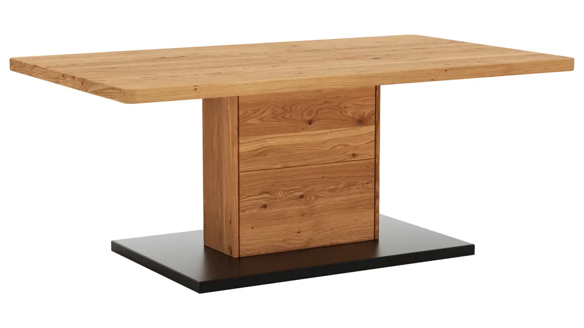 Couchtisch Fibra - LBH 110x65x45 cm, Asteiche massiv