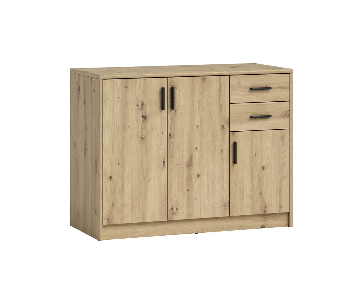 Kommode - B ca. 109 cm, Artisan Eiche Nachbildung