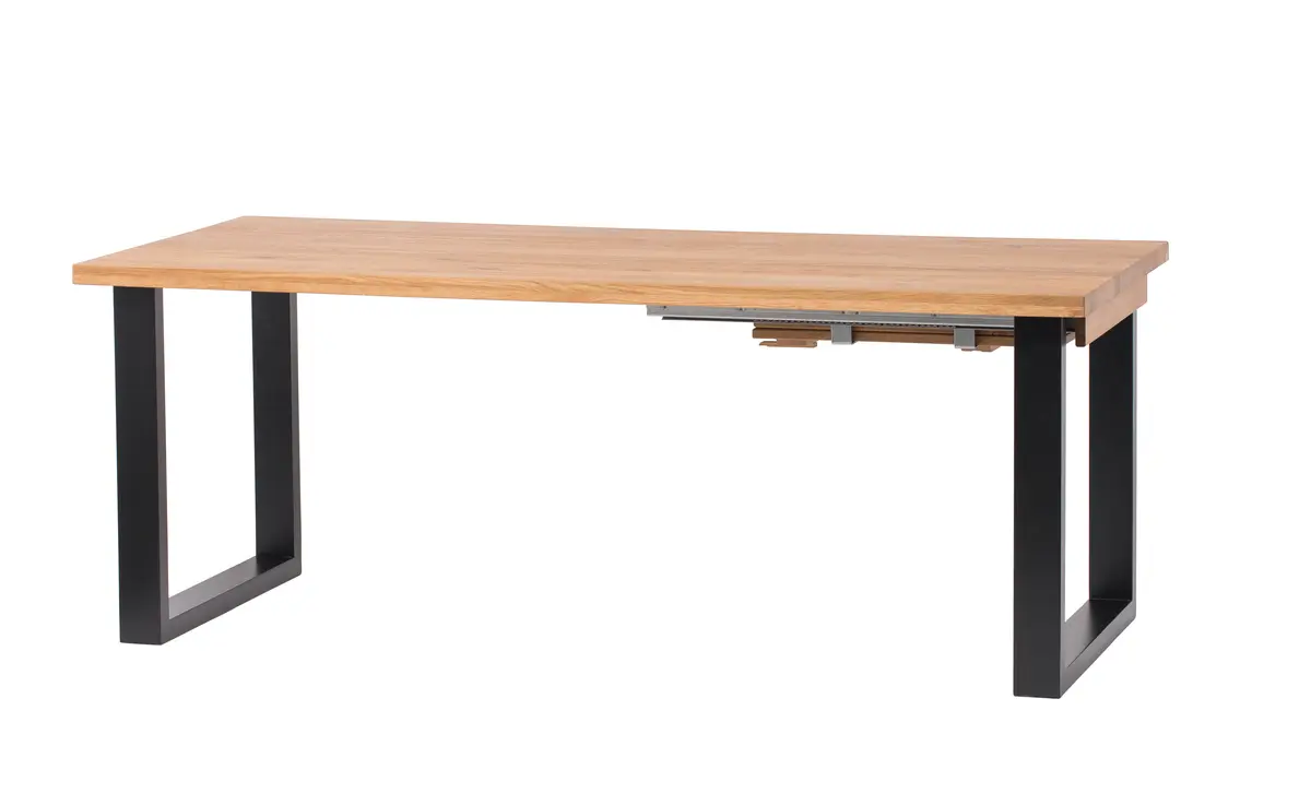 Esstisch - ausziehbar, LB. ca. 180x90 cm, Eiche massiv