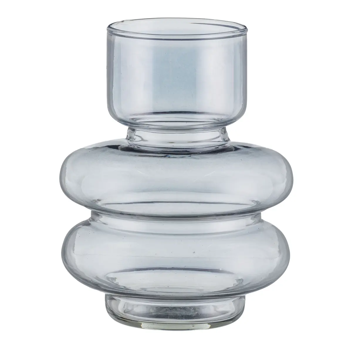 Deko-Vase - DH ca. 16x20 cm, Rauchgrau