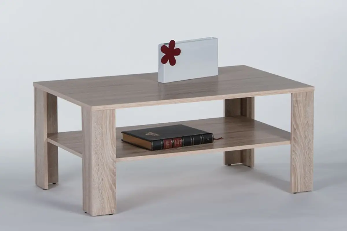 Couchtisch - LB ca. 100x60 cm, Eiche Sonoma Nachbildung