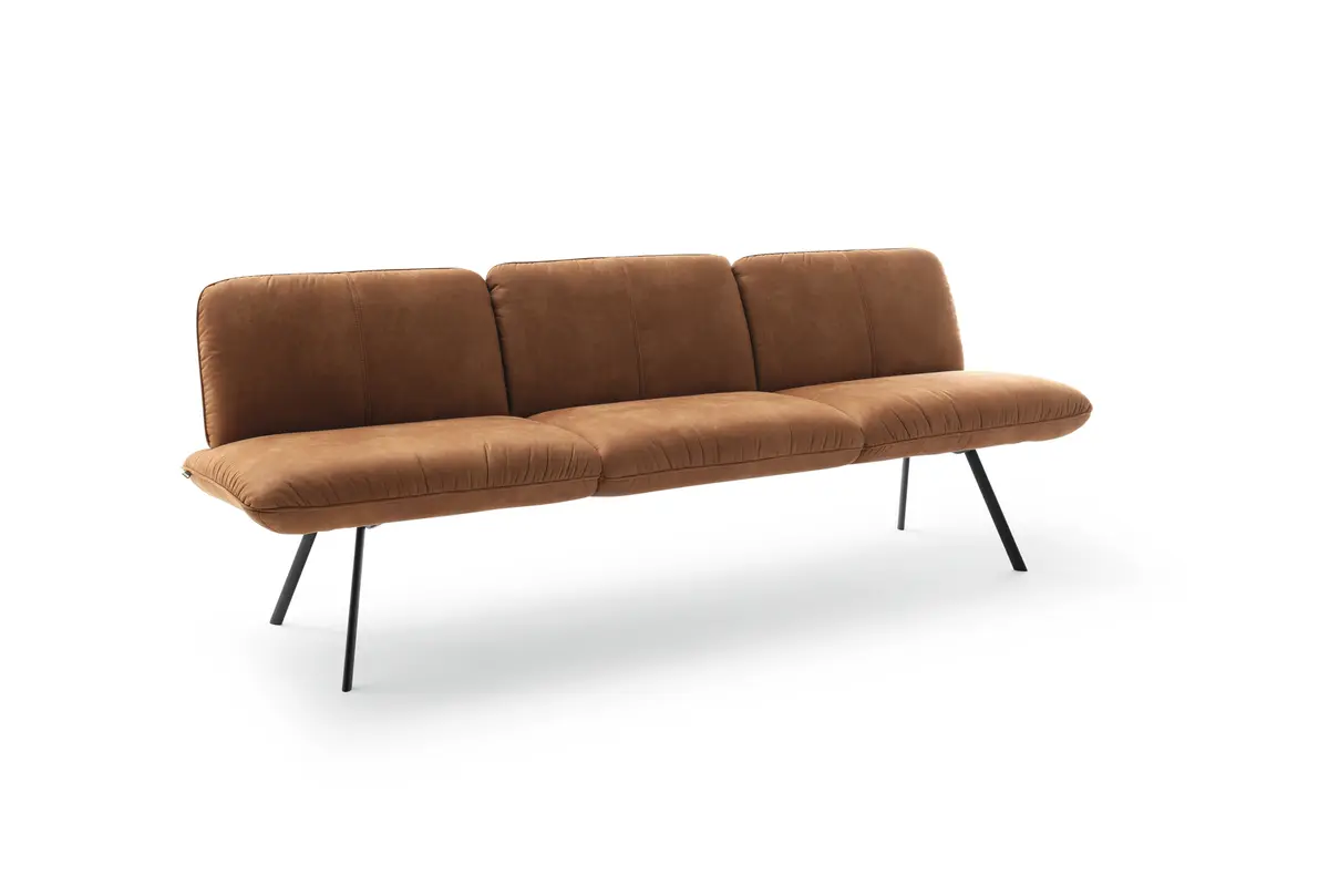 Polsterbank - Breite ca. 230 cm, Polyester, Braun