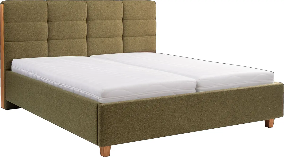  Polsterbett - Liegefläche ca. 180x200 cm, Stoff, Grün