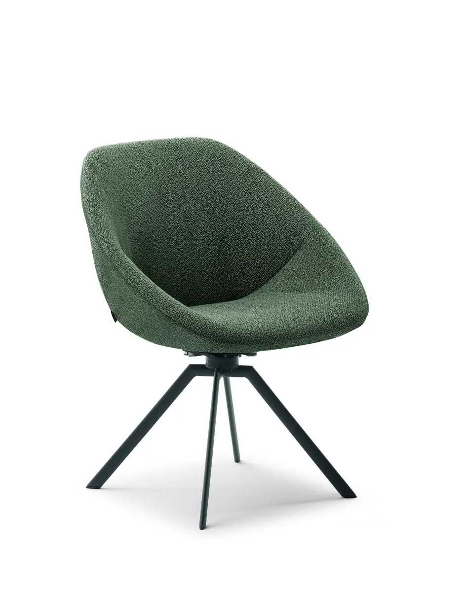 Armlehnstuhl - Stoff, Grün