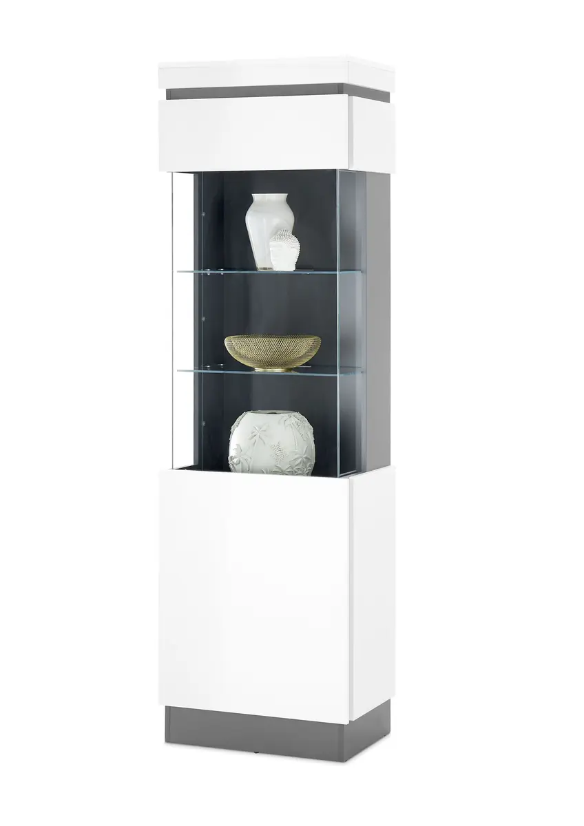 Vitrine - Alpinweiß, Anthrazit