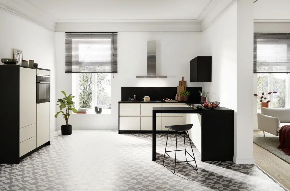 U-Küche 51.210 CO 2 524, weiß