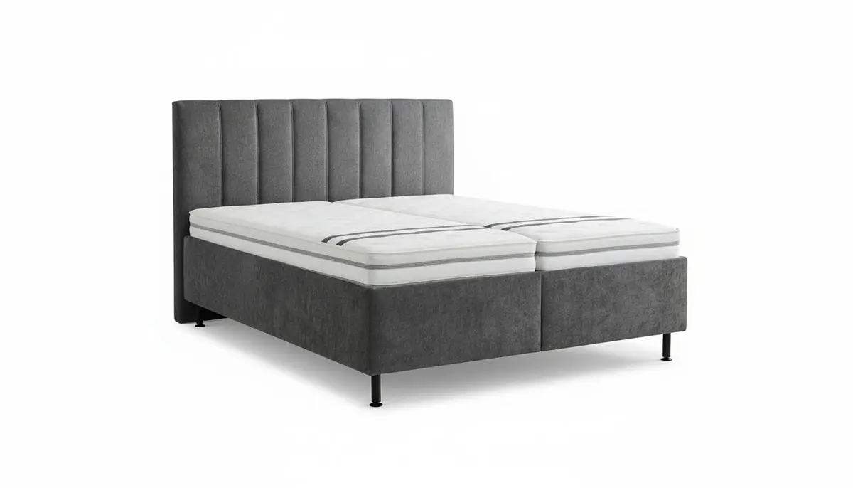 Polsterbett - Liegefläche ca. 180x200 cm, Stoff, Anthrazit