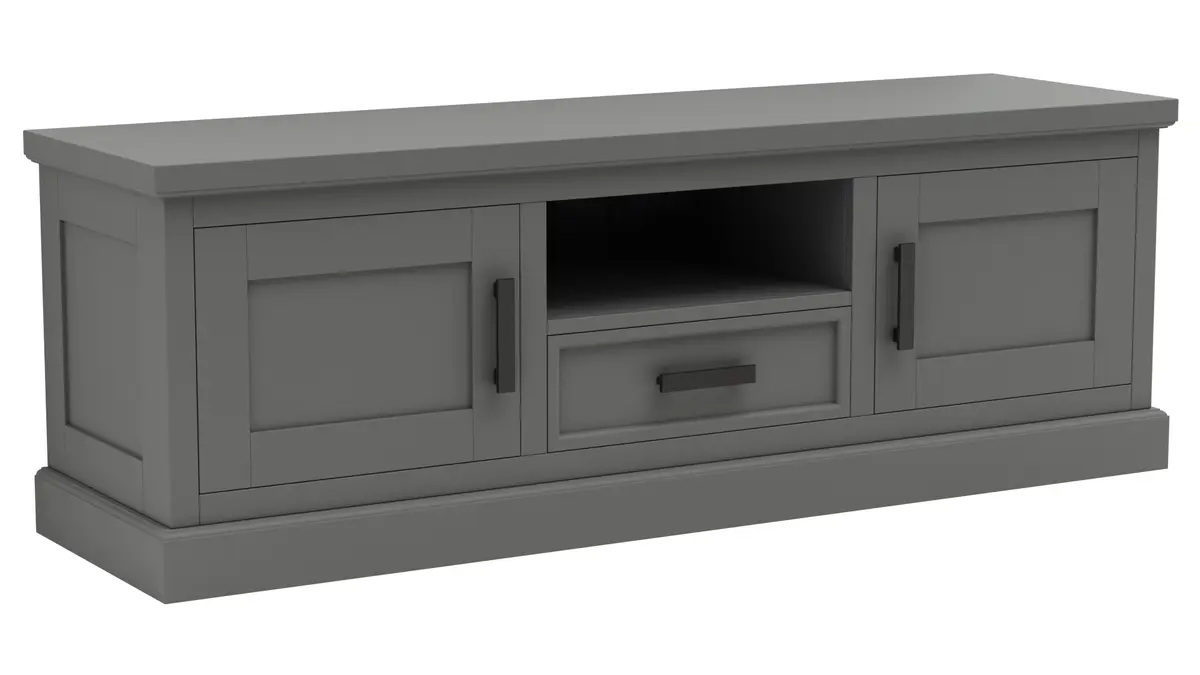 TV-Board Litchfield - Dark Grey, Non-Antique