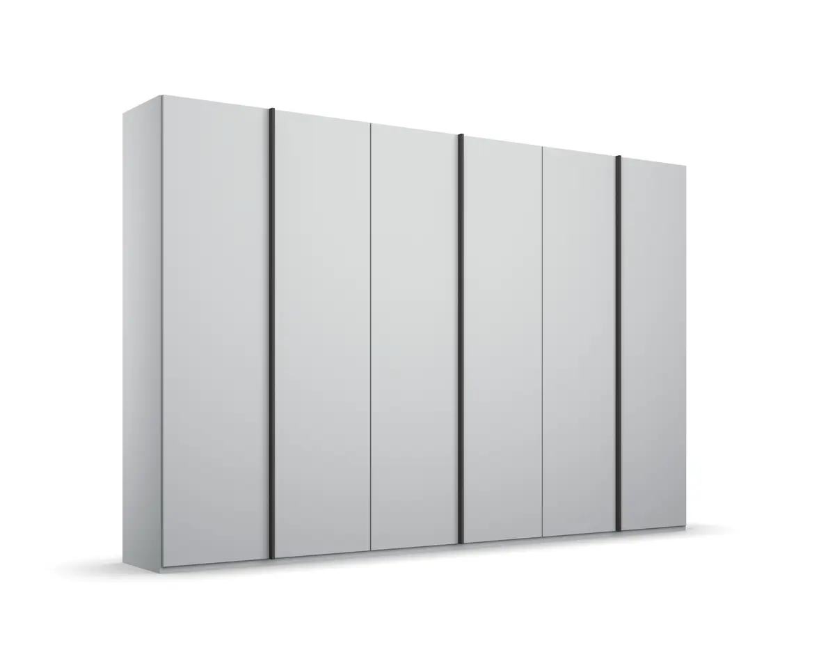 Drehtürenschrank - B. ca. 301 cm, Seidengrau
