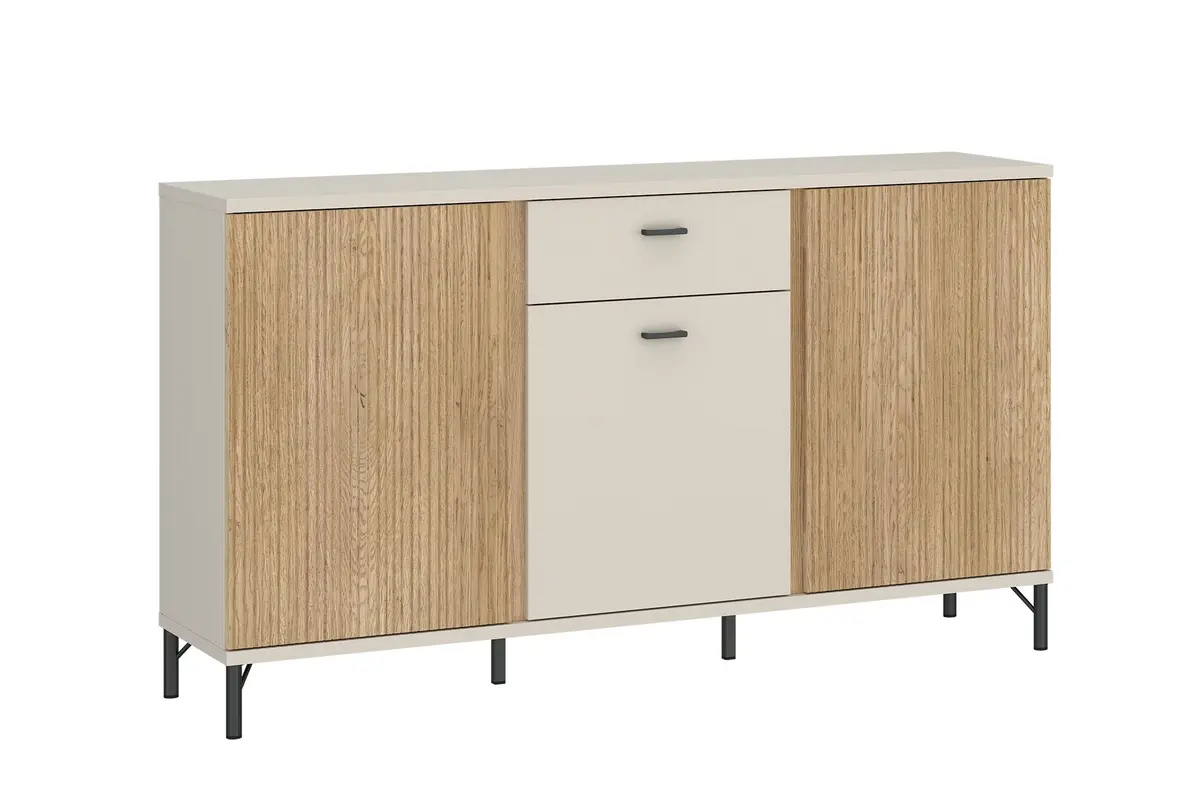 Sideboard - B ca. 150 cm, Kaschmir, Cremona Eiche Nachbildung