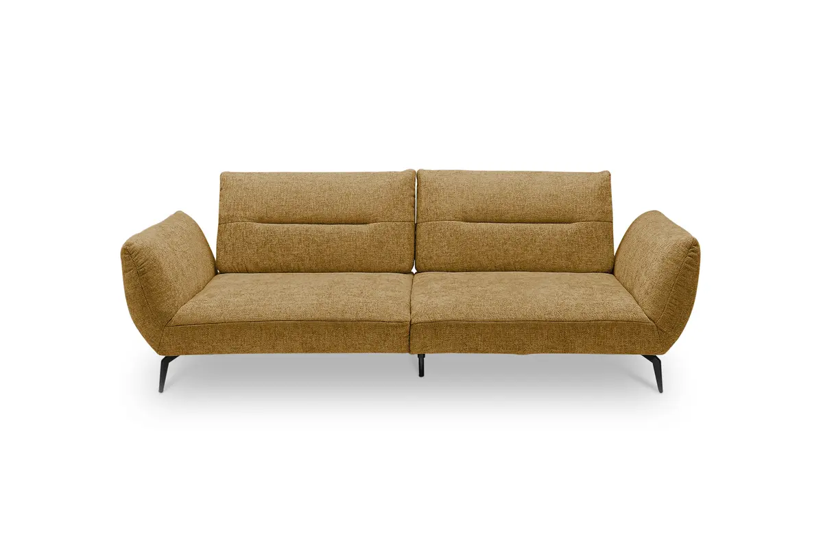 Megasofa PAYTON - 3-Sitzer, Stoff, Senfgelb