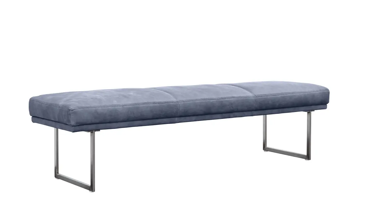 Bank Tarent - BT ca. 200x55 cm, Leder, Blau