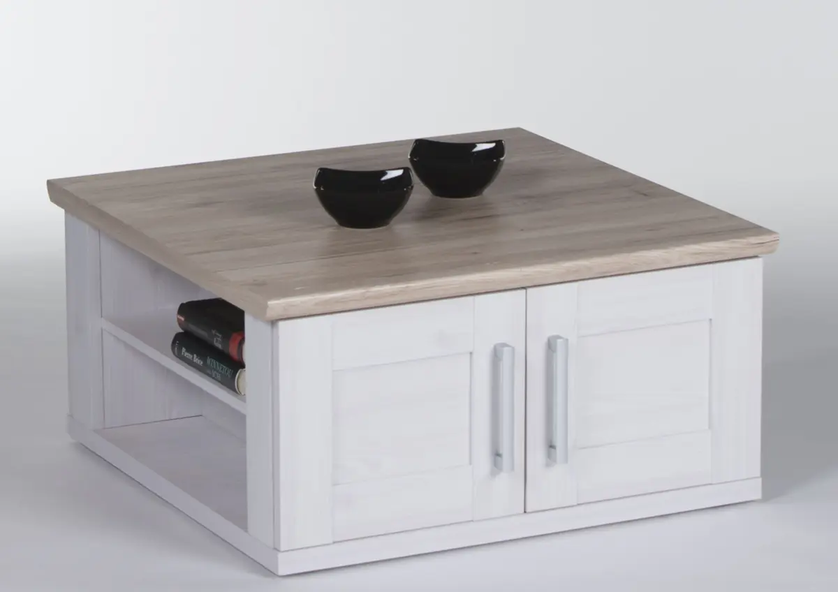 Couchtisch - LB ca. 80x80 cm, Weiß