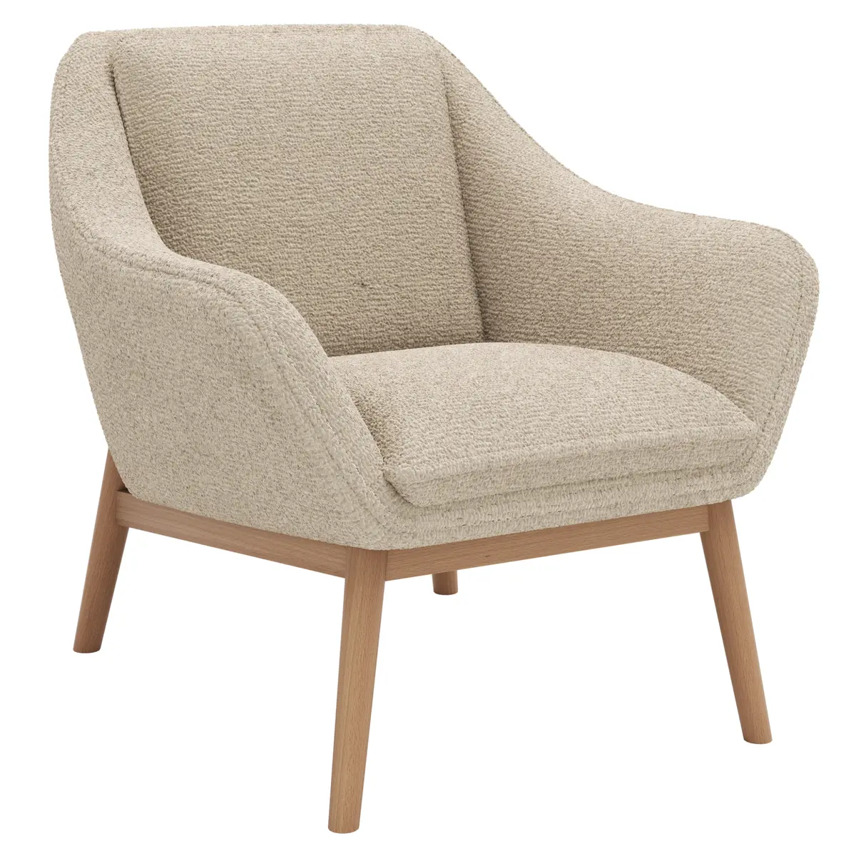 Sessel Karasu - Posh, Stoff, Natur