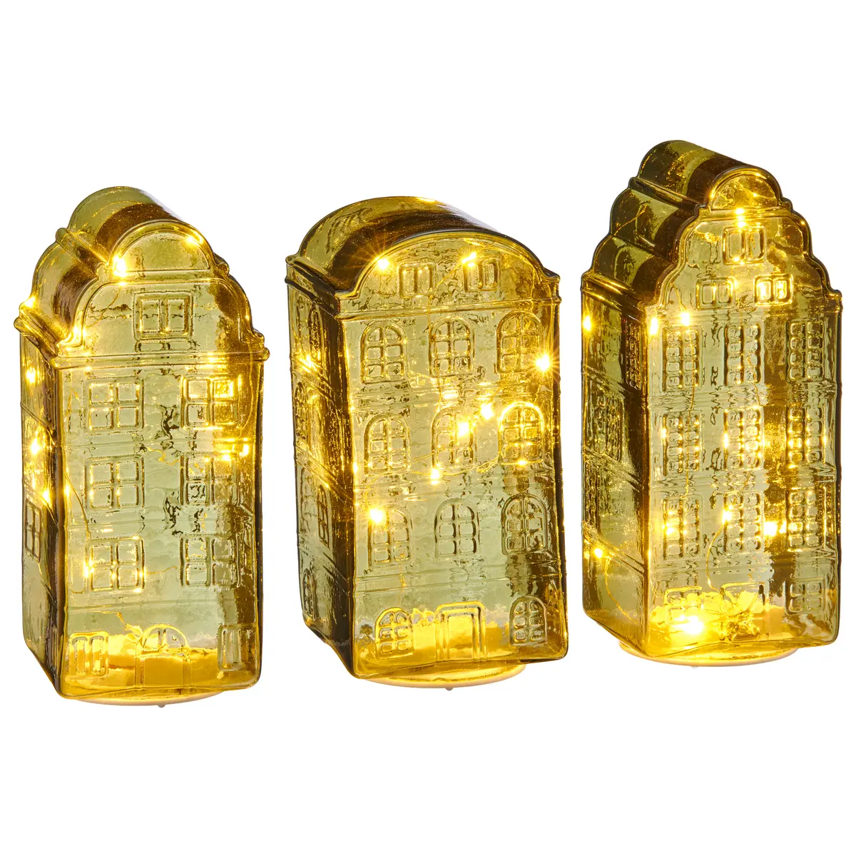 LED-Haus - LBH ca. 8x9x19 cm, Grün