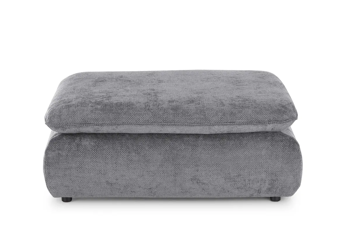 Hocker - Stoff, Grau