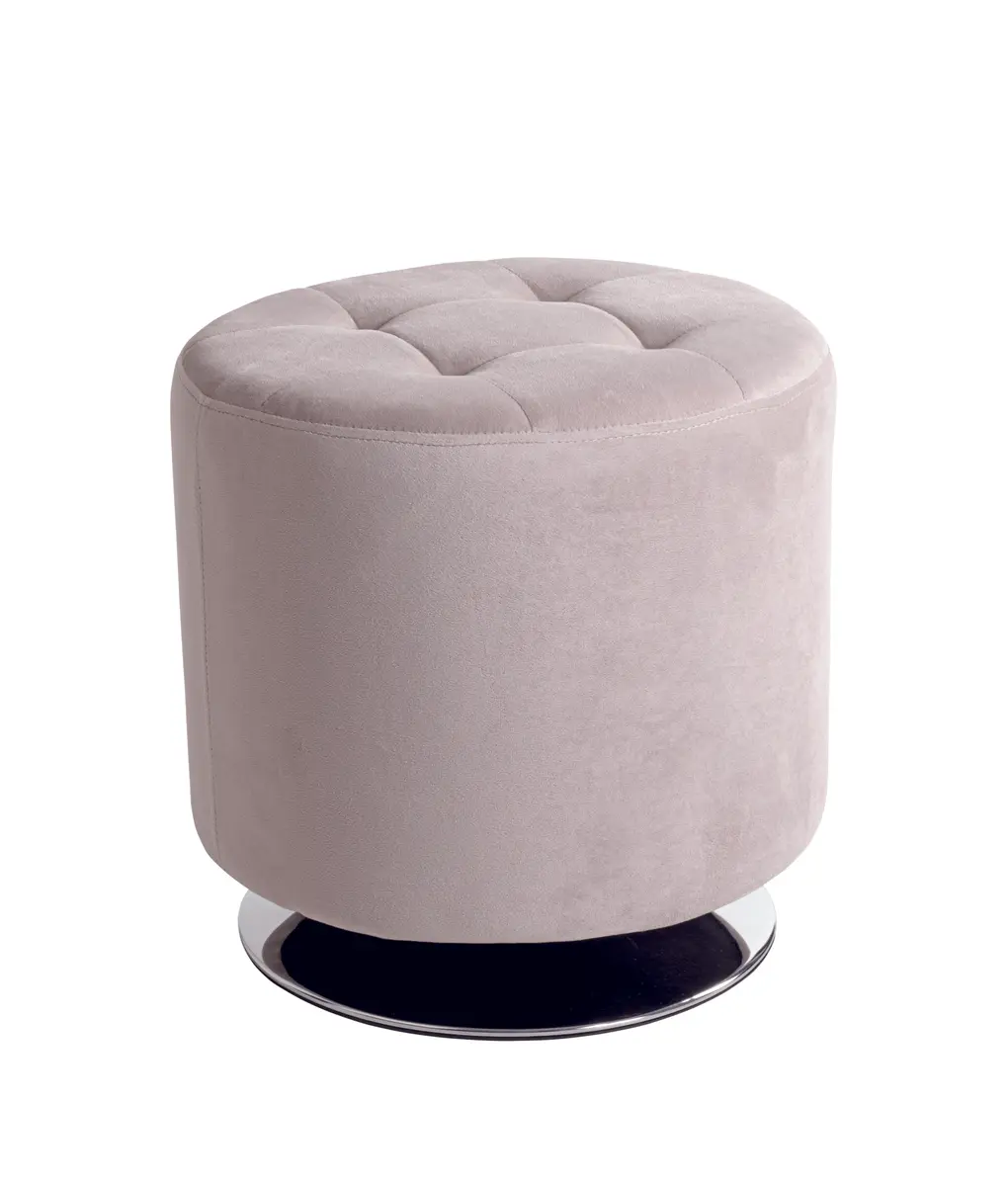 Hocker - drehbar, Samt, Kaschmir