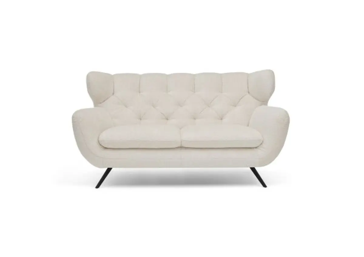 Sofa CHIRA - 2,5-Sitzer, Stoff, Creme