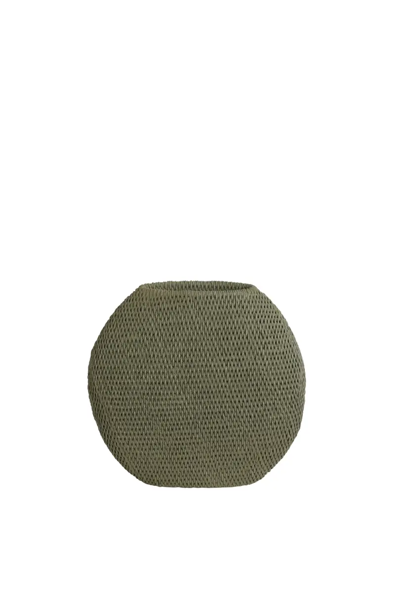 Deko-Vase - LBH ca. 30x12x28 cm, Grün/Grau