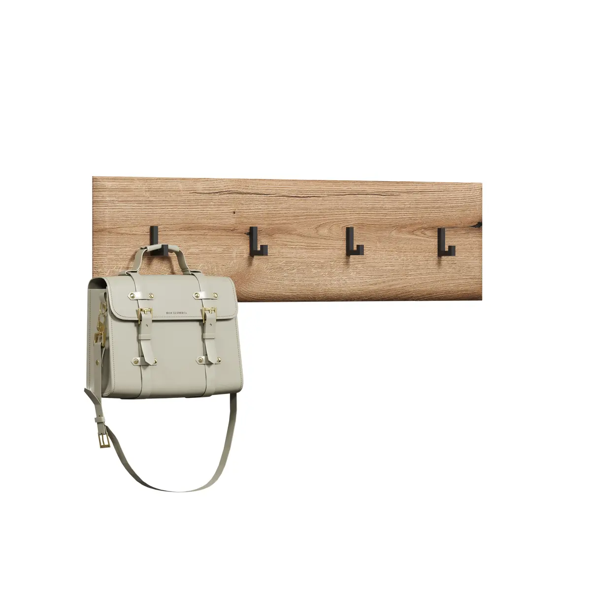 Garderobenpaneel - B ca. 91 cm, Eiche Evoke Nachbildung